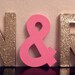 FEATURED in REAL SIMPLE - Glitter Block Letters - Monogram or Initials - Gold or Silver or neon - 2 glitter letters and one solid ampersand