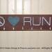 Marathon Medal Display - Peace Love Run - Customization and/or Personalization Available