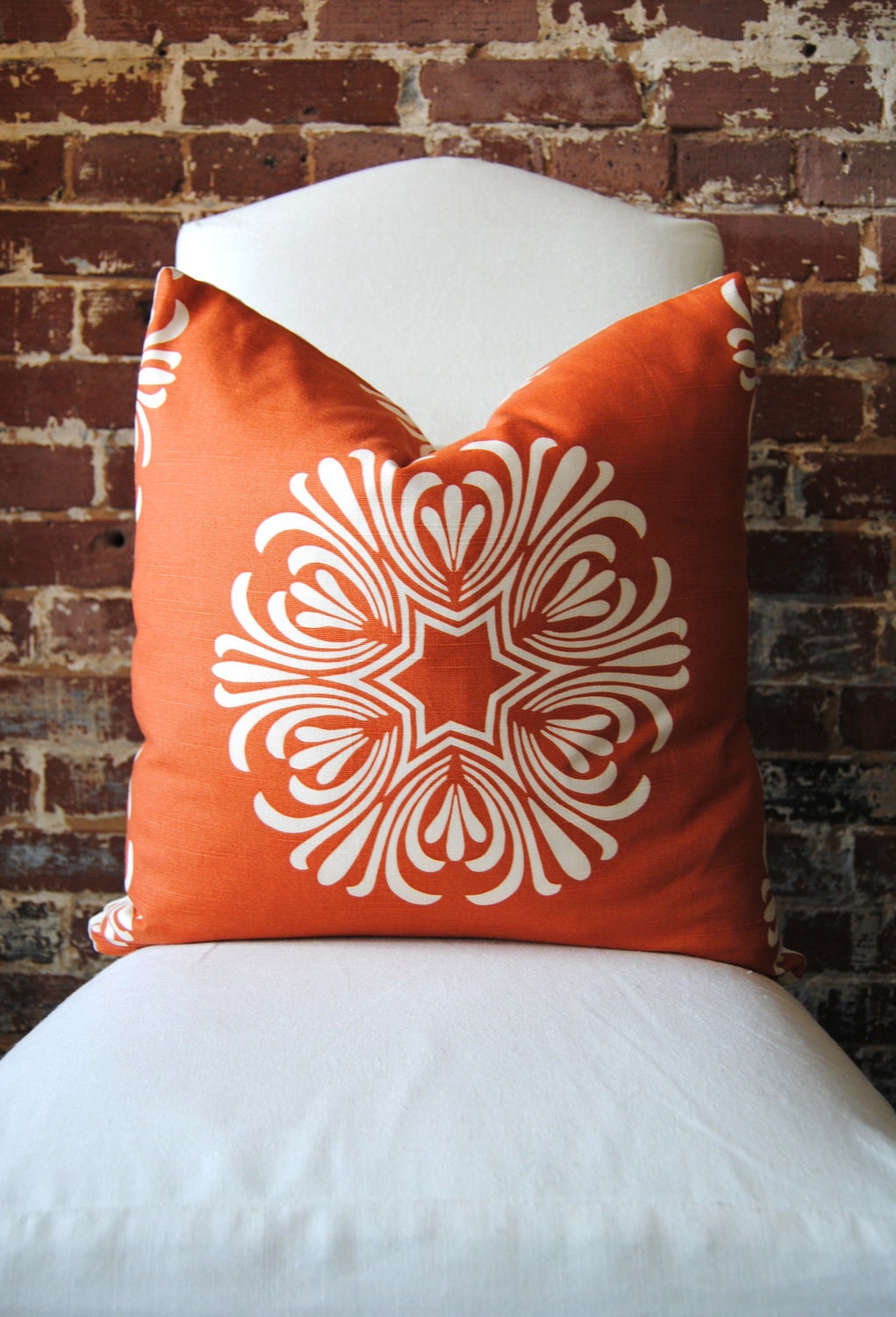 Breckenridge in Orange by Duralee - Pillow- 20"x20"