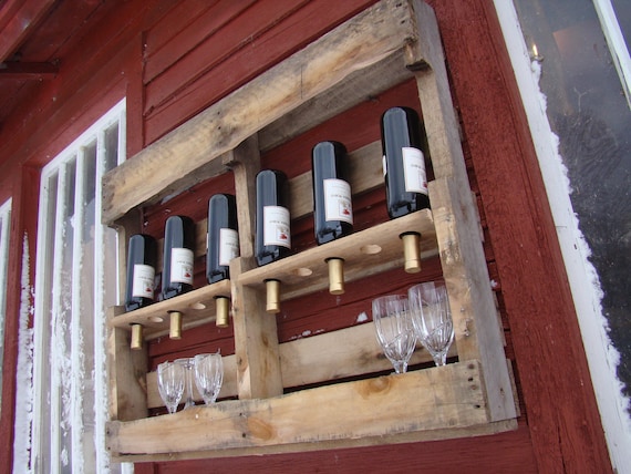 Recycled wine rack
