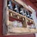 Recycled wine rack
