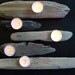 Driftwood tea light holder, set of 5