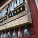 Recycled wine and stemware rack