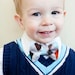 Little Boy Bowtie - Seersucker - Red, Orange, Navy, Light Blue, Green, or Pink