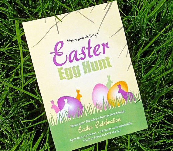 Printable Custom Easter Hunt Invitation Il_570xn