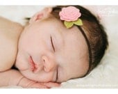 Felt Flower Headband for baby - Choose from OVER 30 COLORS - Design Your Own Flower Headband - newborn, infant, toddler, tween, teen, adult