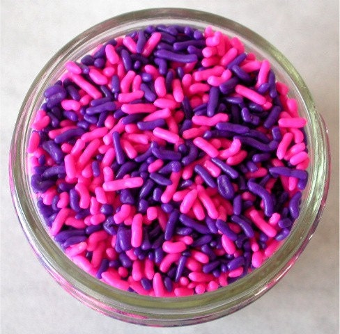 Sprinkles Purple and Pink Jimmies Mix for by SimplyBakingSupplies