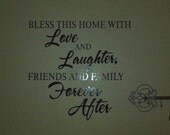 Bless This Home Wall Decal