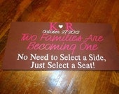 Custom Seating Chart Sign