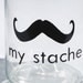 My Stache large jar.... the Gentleman Mustache Glass Jar...a perfect place for your 'STACHE'