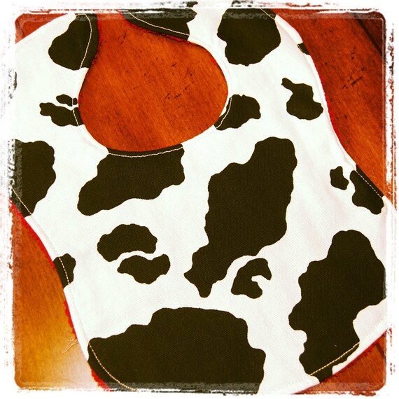 Cow Cowboy Cowgirl Baby Bib Farm Birthday Party