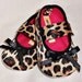 Baby Booties - Newborn, Infant, Baby Slippers, Crib Shoes, 0 - 18 Months - Leopard Print Hot Pink Mary Jane