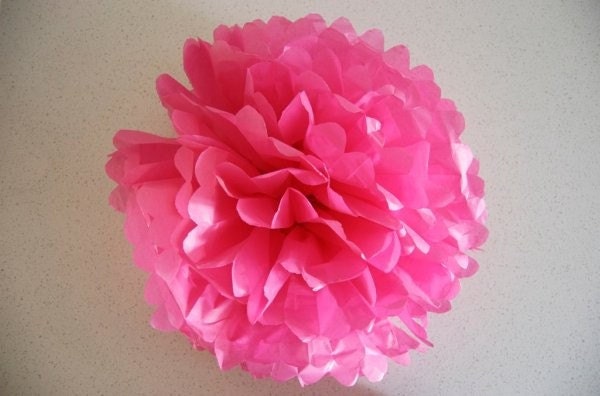 16 Tissue Pom Poms- Barbie Party