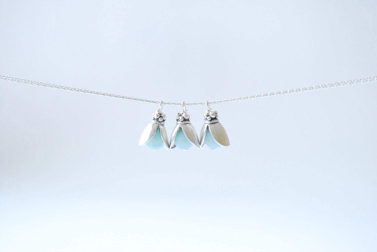 Amazonite pods necklace