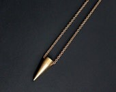 Sutil- Brass Spike on Gold Plated Chain