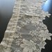 Vintage Cream Nottingham Type Lace Valance