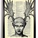 Aphrodite Evil Twin Repurposed Book Upcycled Dictionary Art Vintage Book Print Recycled Vintage Dictionary Page Buy 2 Get 1 FREE