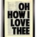 Oh How I Love Thee Typography Book Upcycled Dictionary Art Vintage Book Print Recycled Vintage Dictionary Page Buy 2 Get 1 FREE