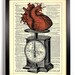 The Weight Of My Heart Upcycled Dictionary Art Vintage Book Print Recycled Vintage Dictionary Page Buy 2 Get 1 FREE