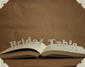 Bridal Table Vintage Book Pop Up