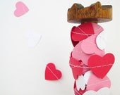 Valentine's Paper Garland - Hearts - Red/Pink/White