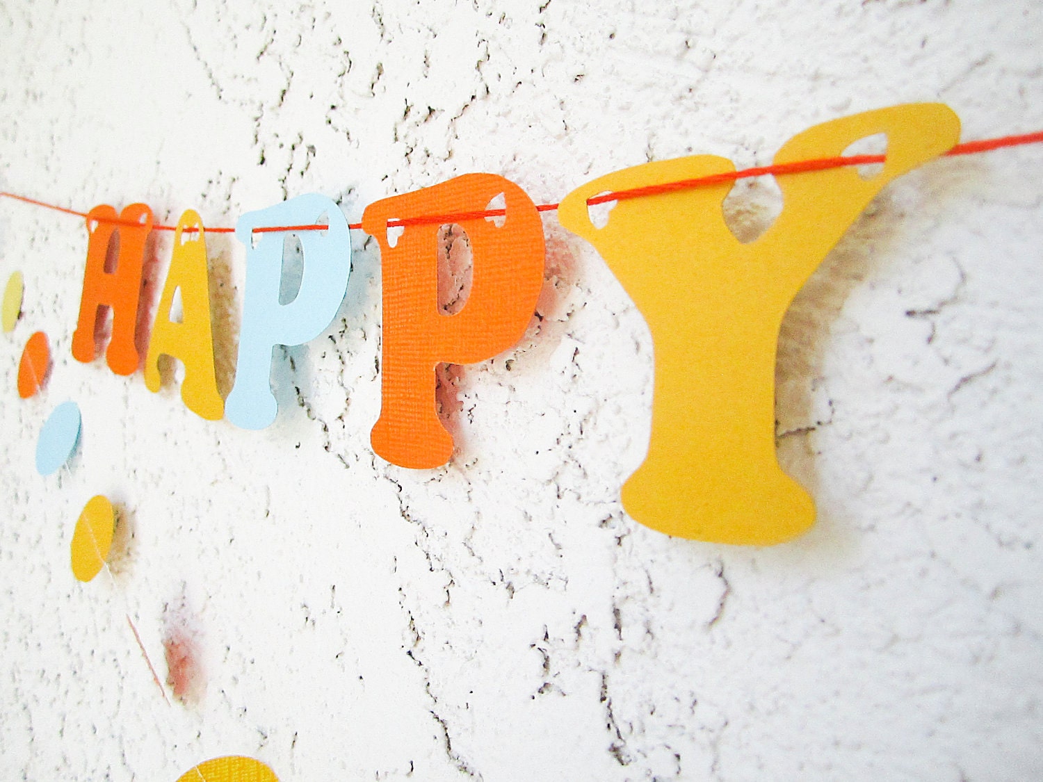 Happy Birthday Banner - Customizable Words Banner