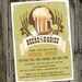 Beers and Babies Male Baby Shower Invitation for Men