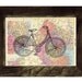 Map bike Book Print Dictionary or Encyclopedia Page Print map print bike  Print on Vintage Book art