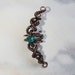 Copper Ear Cuff With Green Quartz