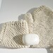 Cotton Spa Set - Mitt, Washcloth and Soap, Natural ecru
