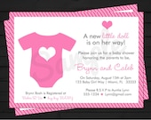 A New Little Doll Baby Shower Invitation Digital File YOU-PRINT Il_170x135