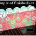 LAMINATED Cash Envelope System in Multi-Colored Stripes (10 envelopes)
