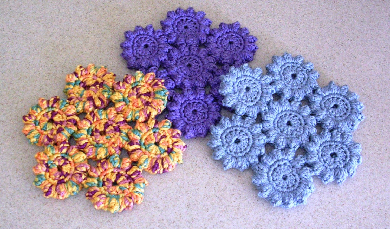 Crochet  Hot Pad - Mini Circles