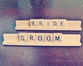 Bride Groom // Wedding Sign // Scrabble Sign // Bride Sign // Groom Sign
