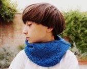 Scarf pattern for children- Knitted accessories cowl - DIY infinity scarf