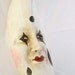 Harlequin Pierrot Moon Venetian Mask - Masquerade Mask - Mardi Gras Mask - Halloween Mask