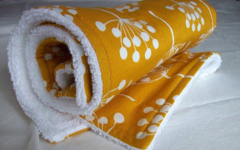 Deep Yellow Dish Mat / Drying Towel/ Dish Drainer in Echo by Lotta Jansdotter/ Christmas Gift Idea for Women
