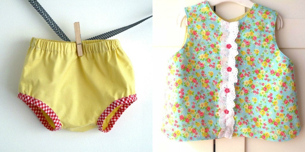 Sunshine yellow baby diaper cover, baby summer bloomer. Size 6-12 months.