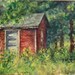 Deep in the Woods, Original Watercolor Painting