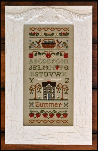 cross stitch pattern charms : Summer Band Sampler Little House Needleworks counted cross stitch diy