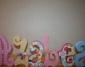 1st Birthday decoration nursery wood letters freestanding letters baby shower decoration baby shower centerpiece baby gift kids room