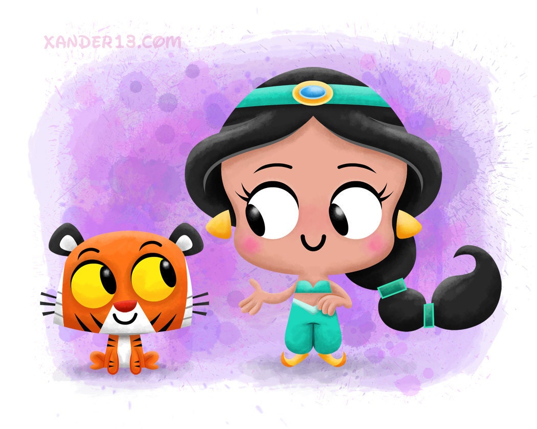 Disney Princess Jasmine, 8" x 10" Print