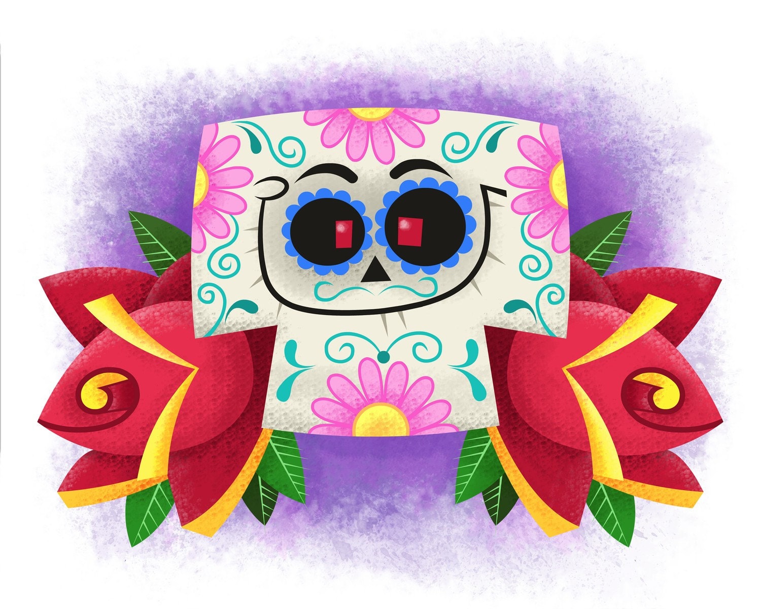 Mexican Sugarskull 8" x 10" Print