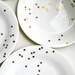 Modernist Sasaki Plates Set of 4 Vignelli Design 1985 'America' Gold Stars