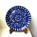 Mid Century Deep Round Blue Platter Dansk Arabesque Danish Modern Niels Refsgaard