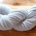 Pale Blue Bamboo T-Shirt Yarn - HUGE Skein - 165 Feet of 100% Organic, Vegan, Unbleached, Natural Bamboo Tarn or Yarn