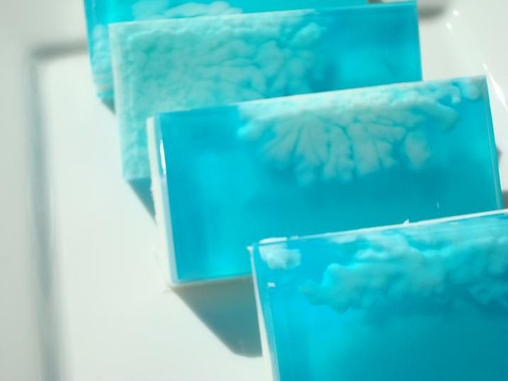 Ocean Soap, White and Blue Soap, Homemade Soap, Bar Soap