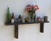 Rustic Oak Shelf made with lumber from an 1860/70's Gold Mine Camp in the Eastern Sierra Nevada Mountains