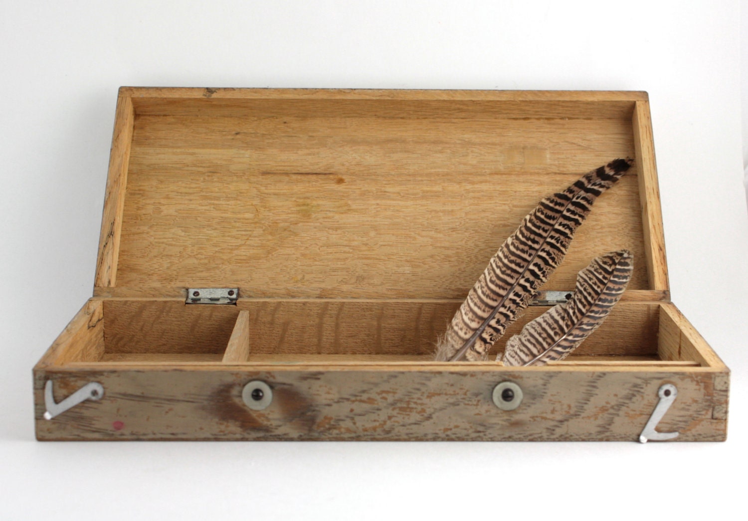vintage science lab wooden box