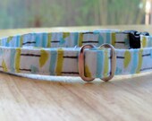 Whimsical Forest - Organic Cotton Dog Collar - Medium